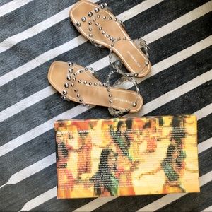 Jeffrey Campbell studded jelly sandals